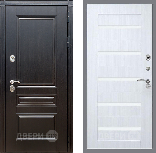 Входная металлическая Дверь Стоп МЕГАПОЛИС СБ-14 Сандал белый в Одинцово