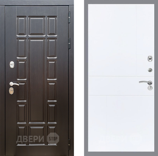 Входная металлическая Дверь Стоп НЬЮ ЙОРК ФЛ-290 Силк Сноу в Одинцово