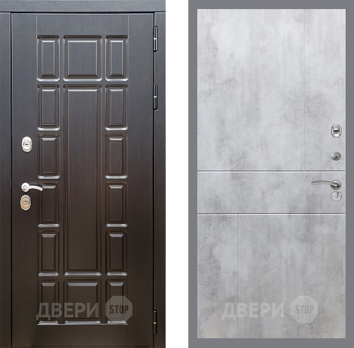 Входная металлическая Дверь Стоп НЬЮ ЙОРК ФЛ-290 Бетон светлый в Одинцово