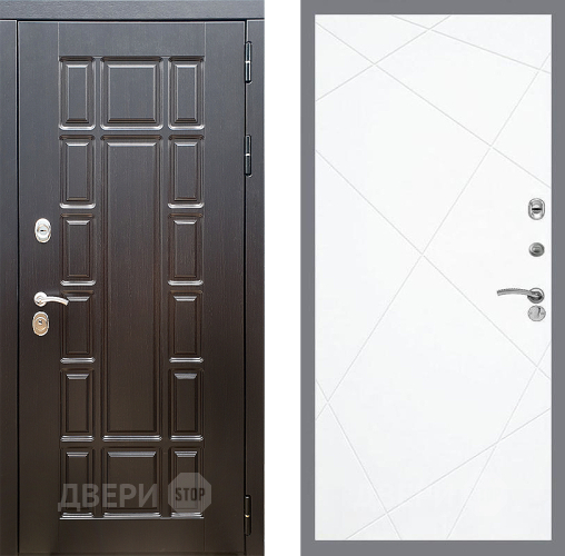 Входная металлическая Дверь Стоп НЬЮ ЙОРК ФЛ-291 Силк Сноу в Одинцово