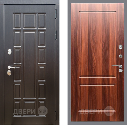 Входная металлическая Дверь Стоп НЬЮ ЙОРК ФЛ-117 Итальянский орех в Одинцово