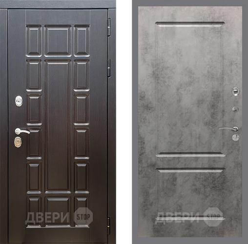 Входная металлическая Дверь Стоп НЬЮ ЙОРК ФЛ-117 Бетон темный в Одинцово