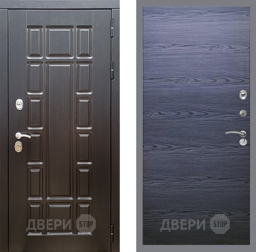 Дверь Стоп НЬЮ ЙОРК Гладкая Дуб тангенальный черный в Одинцово