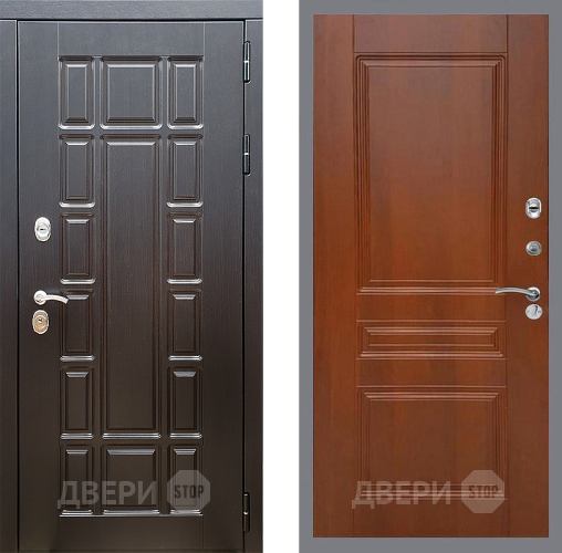 Входная металлическая Дверь Стоп НЬЮ ЙОРК ФЛ-243 Итальянский орех в Одинцово
