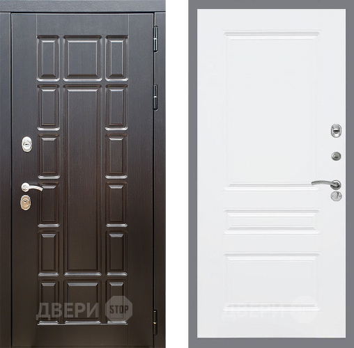 Входная металлическая Дверь Стоп НЬЮ ЙОРК ФЛ-243 Силк Сноу в Одинцово