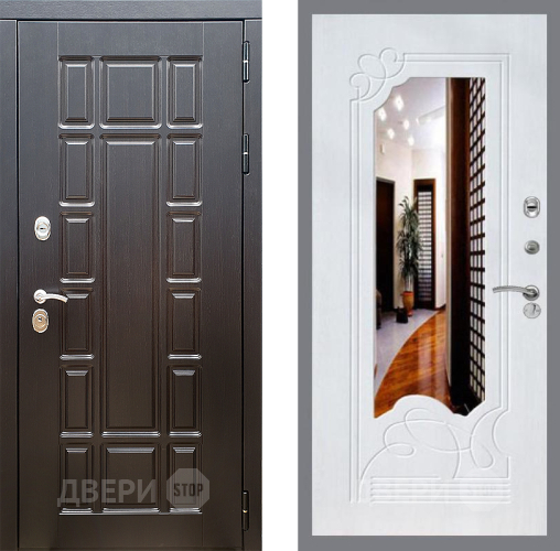 Дверь Стоп НЬЮ ЙОРК ЗкркалоФЛ-147 Ясень белый в Одинцово