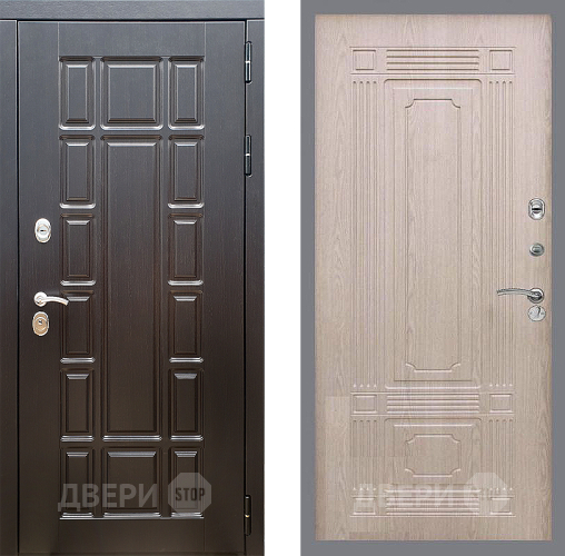 Входная металлическая Дверь Стоп НЬЮ ЙОРК ФЛ-2 Беленый дуб в Одинцово