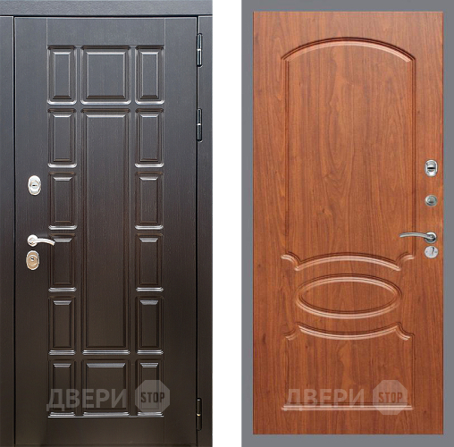 Входная металлическая Дверь Стоп НЬЮ ЙОРК ФЛ-128 Береза мореная в Одинцово