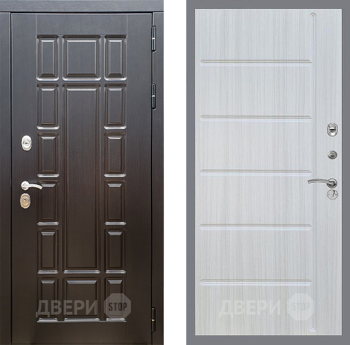 Входная металлическая Дверь Стоп НЬЮ ЙОРК ФЛ-102 Сандал белый в Одинцово