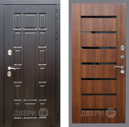 Входная металлическая Дверь Стоп НЬЮ ЙОРК СБ-14 Орех бренди в Одинцово
