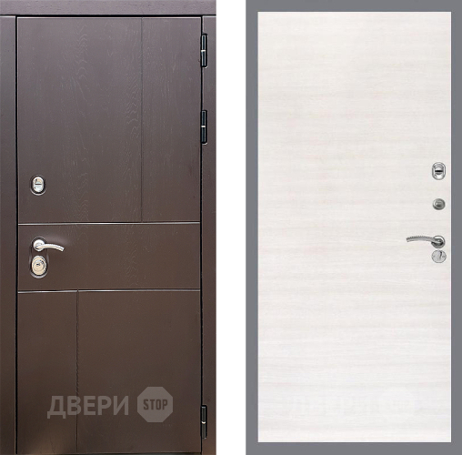 Входная металлическая Дверь Стоп УРБАН Гладкая Акация светлая в Одинцово