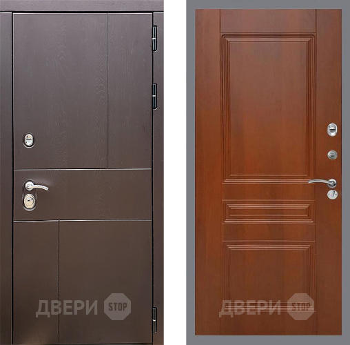 Входная металлическая Дверь Стоп УРБАН ФЛ-243 Итальянский орех в Одинцово