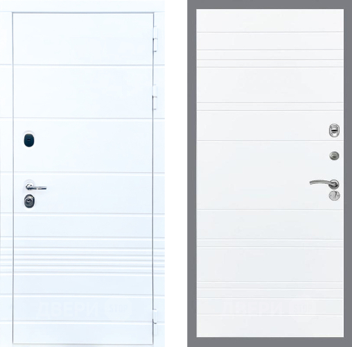 Входная металлическая Дверь Стоп ТРЕНДО Лайн Силк Сноу в Одинцово