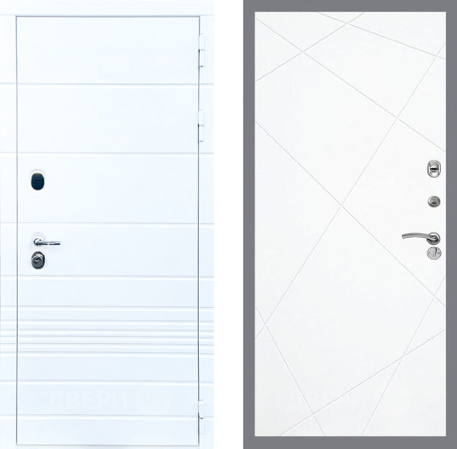 Входная металлическая Дверь Стоп ТРЕНДО ФЛ-291 Силк Сноу в Одинцово