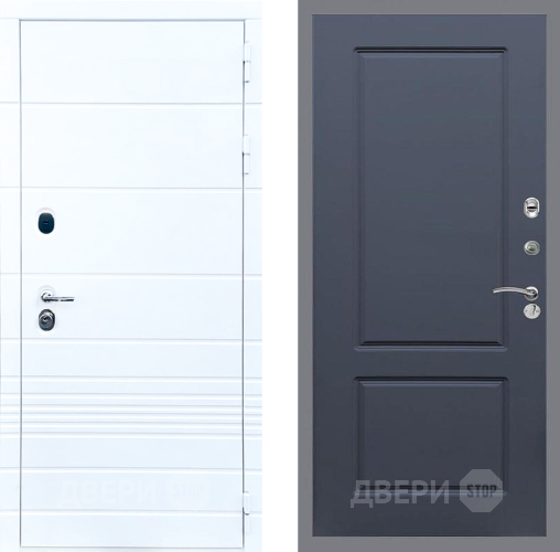 Входная металлическая Дверь Стоп ТРЕНДО ФЛ-117 Силк титан в Одинцово