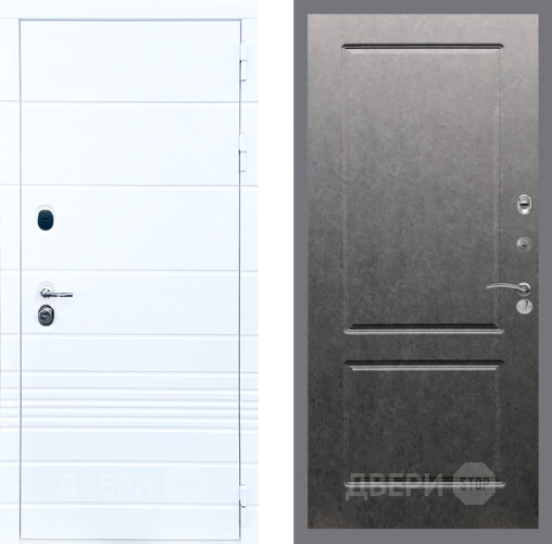 Входная металлическая Дверь Стоп ТРЕНДО ФЛ-117 Штукатурка графит в Одинцово
