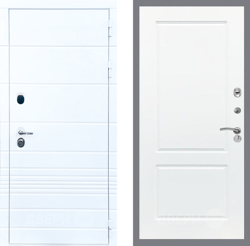 Входная металлическая Дверь Стоп ТРЕНДО ФЛ-117 Силк Сноу в Одинцово