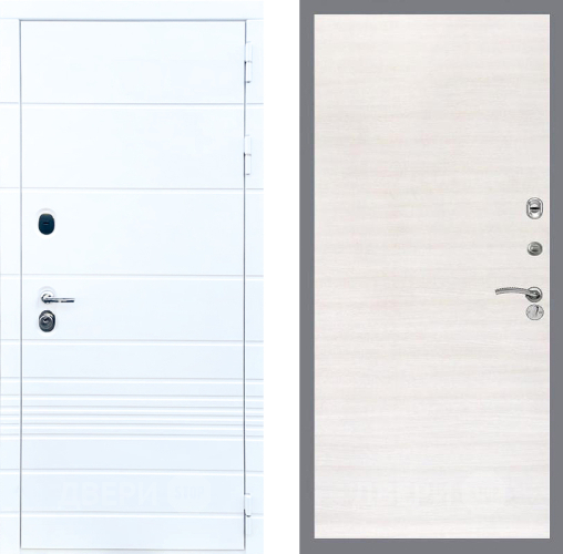 Входная металлическая Дверь Стоп ТРЕНДО Гладкая Акация светлая в Одинцово