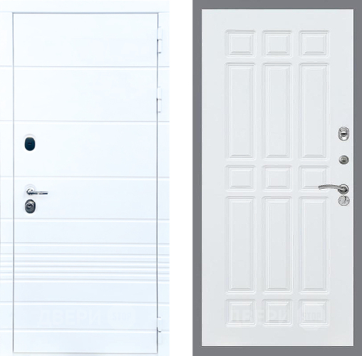 Входная металлическая Дверь Стоп ТРЕНДО ФЛ-33 Силк Сноу в Одинцово