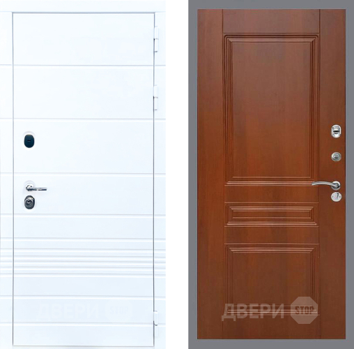 Входная металлическая Дверь Стоп ТРЕНДО ФЛ-243 Итальянский орех в Одинцово