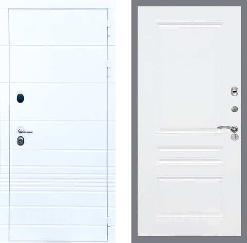 Входная металлическая Дверь Стоп ТРЕНДО ФЛ-243 Силк Сноу в Одинцово