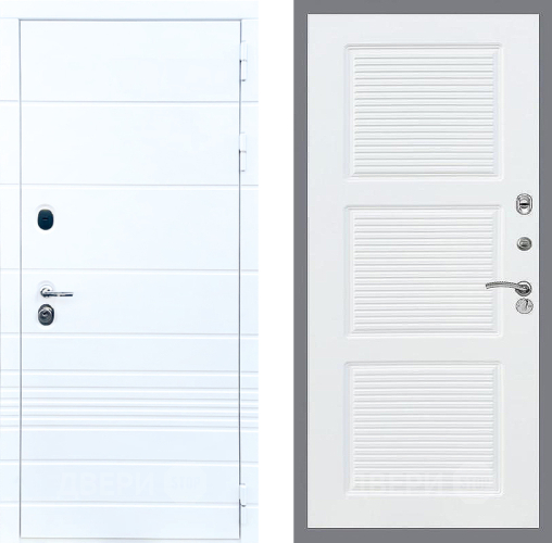 Входная металлическая Дверь Стоп ТРЕНДО ФЛ-1 Силк Сноу в Одинцово