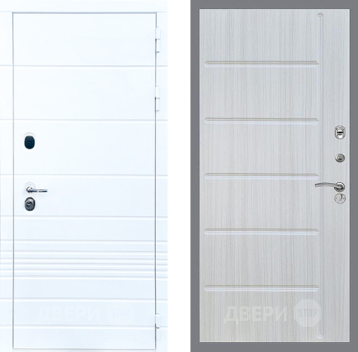 Входная металлическая Дверь Стоп ТРЕНДО ФЛ-102 Сандал белый в Одинцово