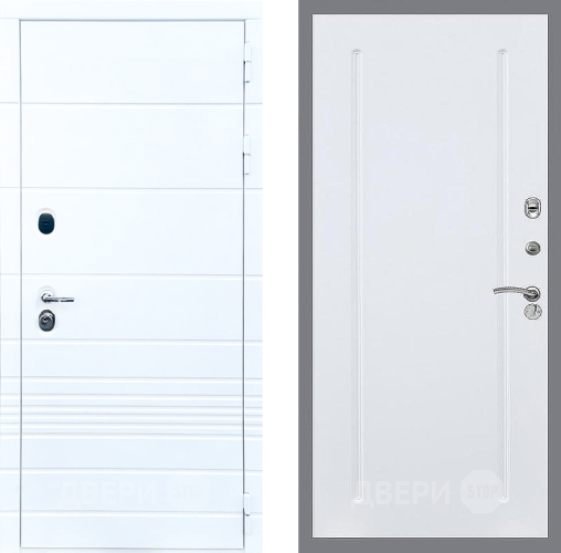 Входная металлическая Дверь Стоп ТРЕНДО ФЛ-68 Силк Сноу в Одинцово