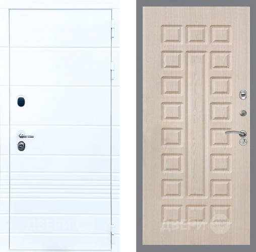 Входная металлическая Дверь Стоп ТРЕНДО ФЛ-183 Беленый дуб в Одинцово