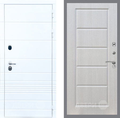 Входная металлическая Дверь Стоп ТРЕНДО ФЛ-39 Лиственница беж в Одинцово