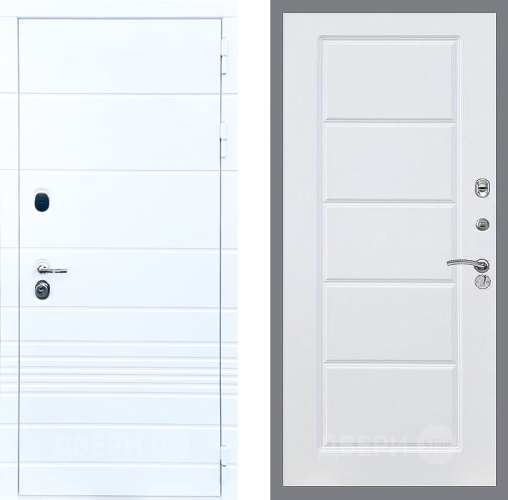 Входная металлическая Дверь Стоп ТРЕНДО ФЛ-39 Силк Сноу в Одинцово