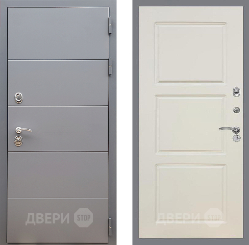 Входная металлическая Дверь Стоп АРТ ГРАФИТ ФЛ-3 Шампань в Одинцово