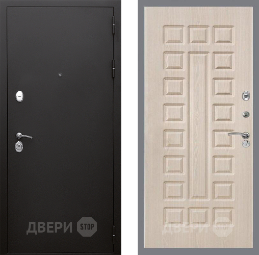 Входная металлическая Дверь Стоп КЛАССИК Шагрень ФЛ-183 Беленый дуб в Одинцово