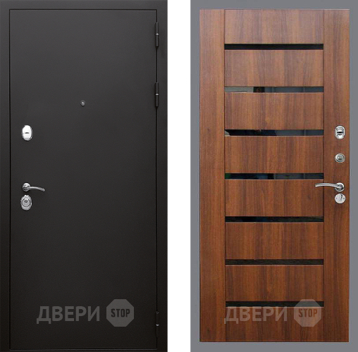 Входная металлическая Дверь Стоп КЛАССИК Шагрень СБ-14 Орех бренди в Одинцово