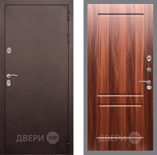 Дверь Стоп КЛАССИК Медь ФЛ-117 Итальянский орех в Одинцово