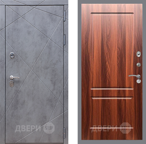 Входная металлическая Дверь Стоп Лучи ФЛ-117 Итальянский орех в Одинцово