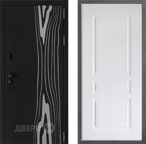 Входная металлическая Дверь Дверной континент ДК-12 ФЛ-243 Альберо Браш серебро в Одинцово