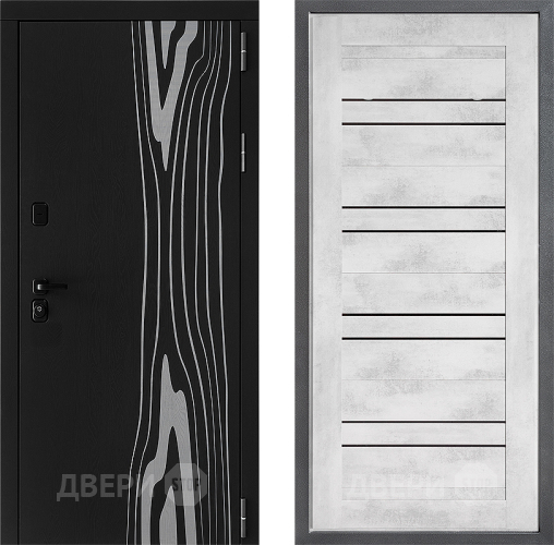 Входная металлическая Дверь Дверной континент ДК-12 ФЛ-49 Бетон снежный в Одинцово