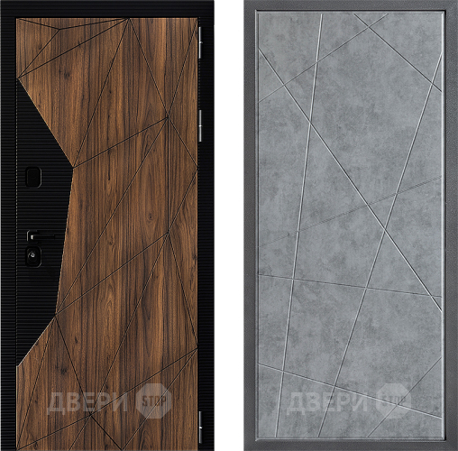 Входная металлическая Дверь Дверной континент ДК-11 ФЛ-655 Бетон серый в Одинцово
