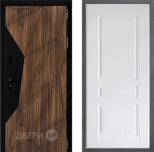 Входная металлическая Дверь Дверной континент ДК-11 ФЛ-243 Альберо Браш серебро в Одинцово