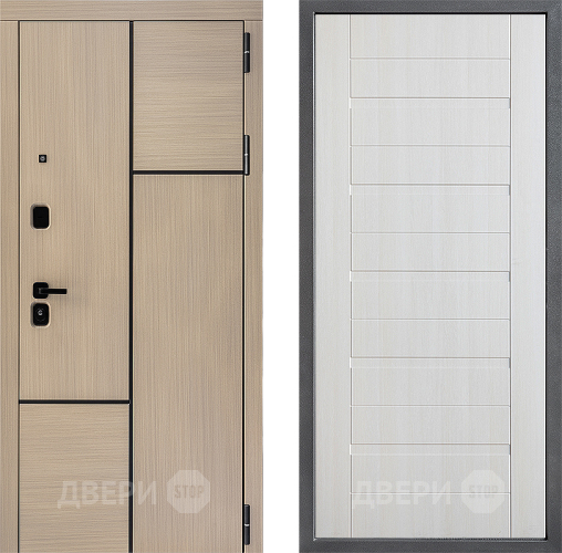 Входная металлическая Дверь Дверной континент ДК-14 ФЛ-70 Лиственница белая в Одинцово