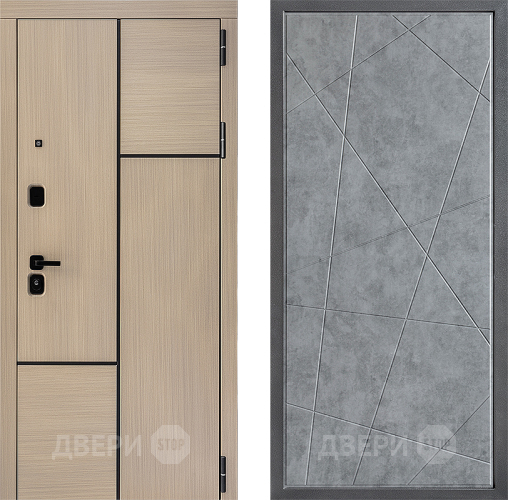 Входная металлическая Дверь Дверной континент ДК-14 ФЛ-655 Бетон серый в Одинцово