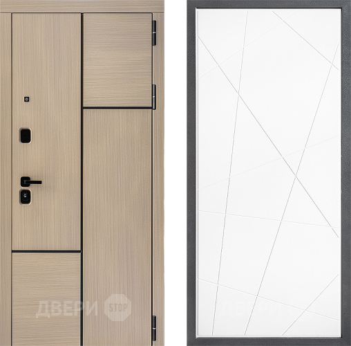 Входная металлическая Дверь Дверной континент ДК-14 ФЛ-655 Белый софт в Одинцово