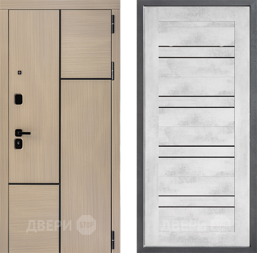 Входная металлическая Дверь Дверной континент ДК-14 ФЛ-49 Бетон снежный в Одинцово