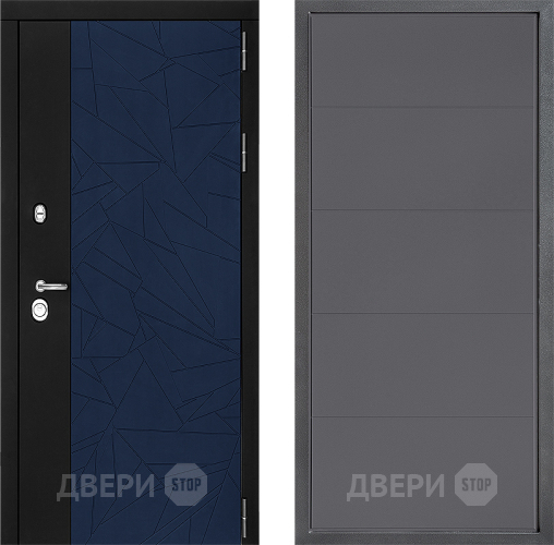 Входная металлическая Дверь Дверной континент ДК-9 ФЛ-649 Графит софт в Одинцово