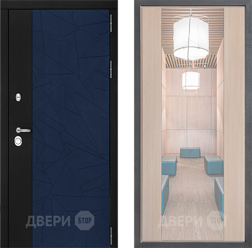 Дверь Дверной континент ДК-9 ФЛЗ-1 Зеркало Капучино в Одинцово