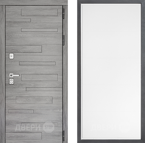 Входная металлическая Дверь Дверной континент ДК-10 ФЛ-649 Белый софт в Одинцово