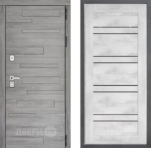 Входная металлическая Дверь Дверной континент ДК-10 ФЛ-49 Бетон снежный в Одинцово