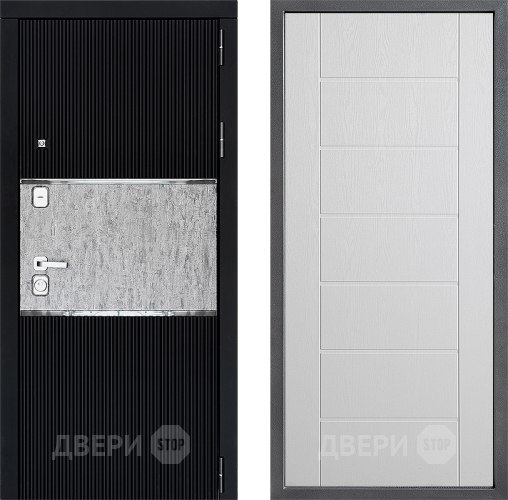 Входная металлическая Дверь Дверной континент ДК-13 ФЛ-Лайн Белое дерево в Одинцово