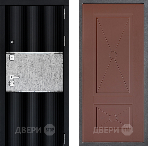 Входная металлическая Дверь Дверной континент ДК-13 ФЛ-617 Ясень шоколадный в Одинцово